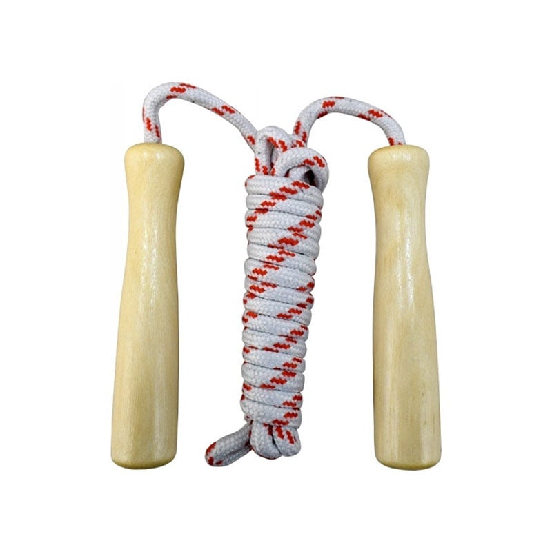 Skipping rope, with wooden handles, 2.3 m
