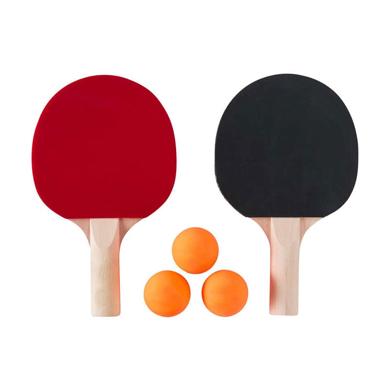 Table tennis set, two paddles and three balls
