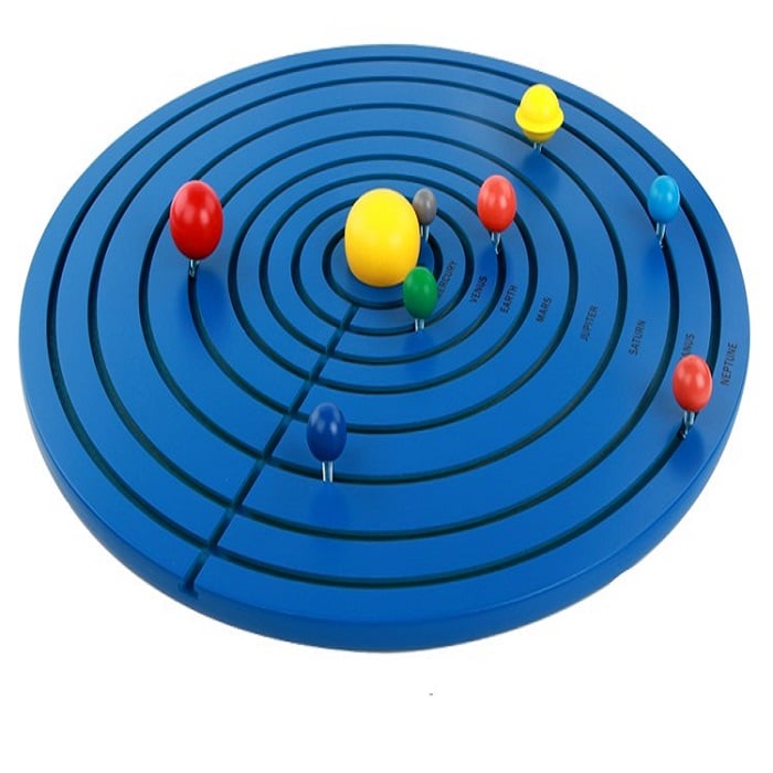 Wooden Solar System model