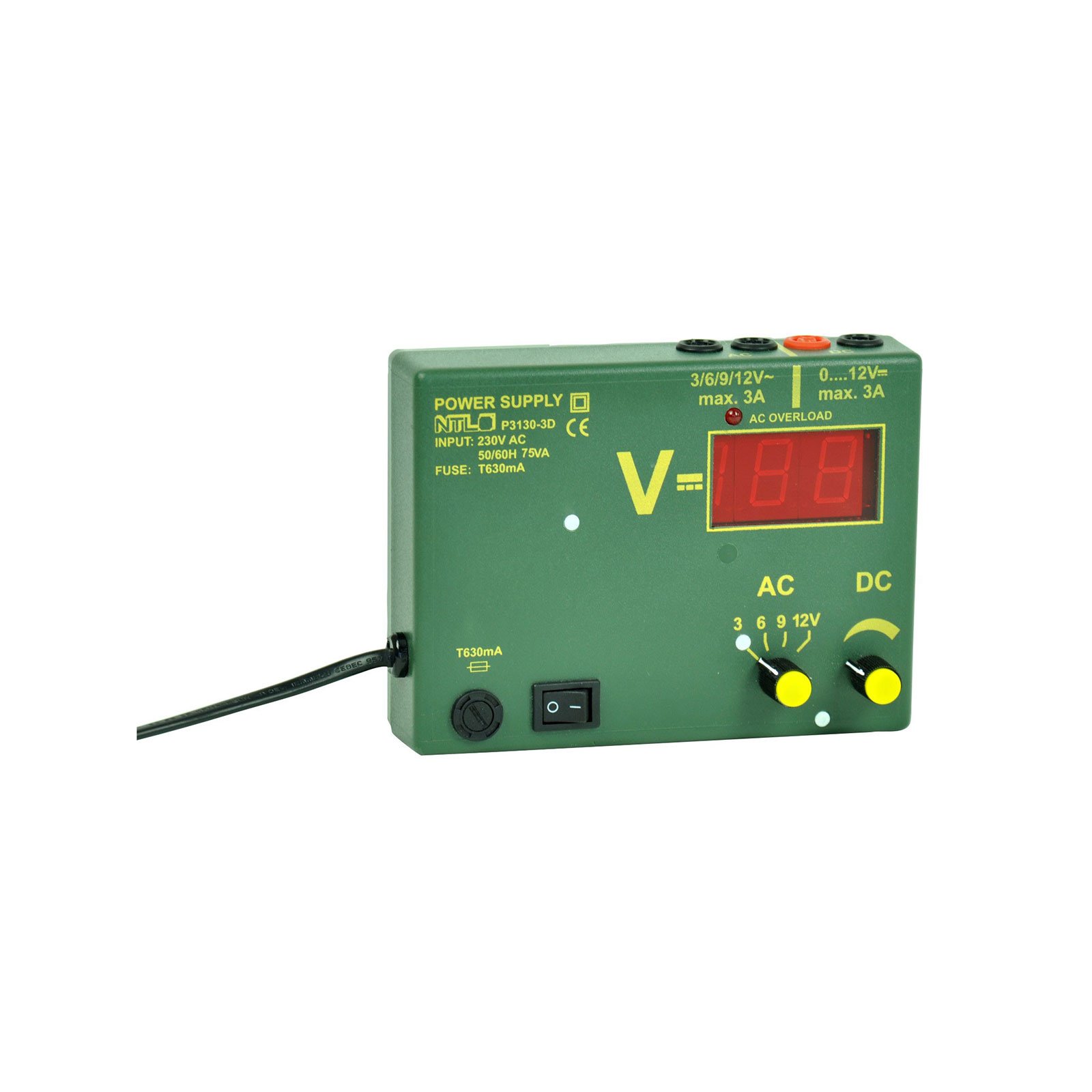 NTL Low-voltage Power Supply, with digital display