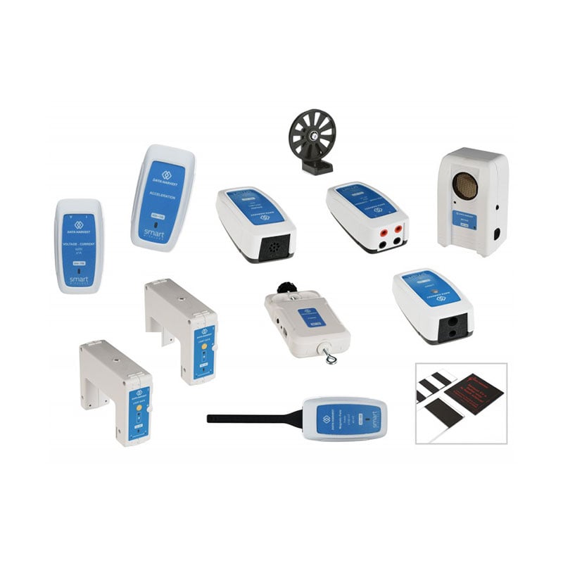Data Harvest Physics Kit, advanced, with wireless sensors