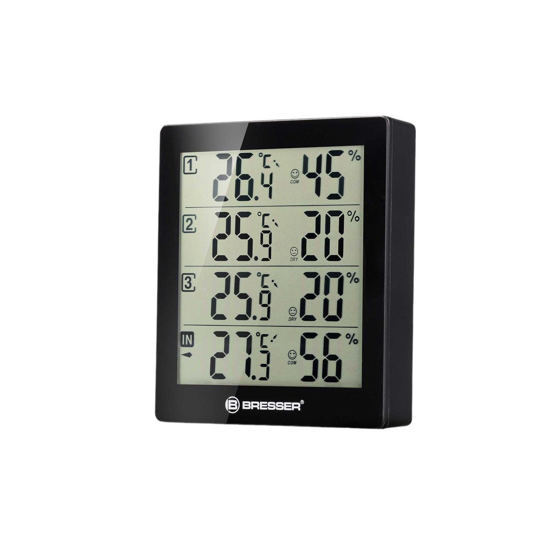 Bresser Weather station, with 4 sensors, black