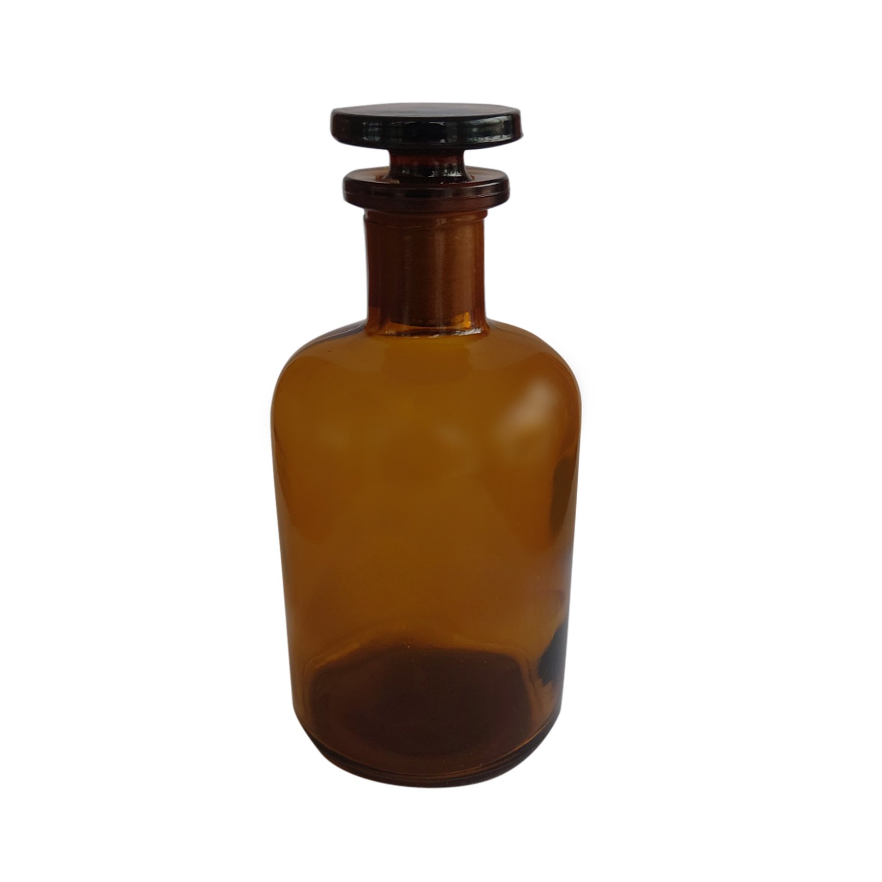 Reagent bottle, with ground joint, dark, 100 ml