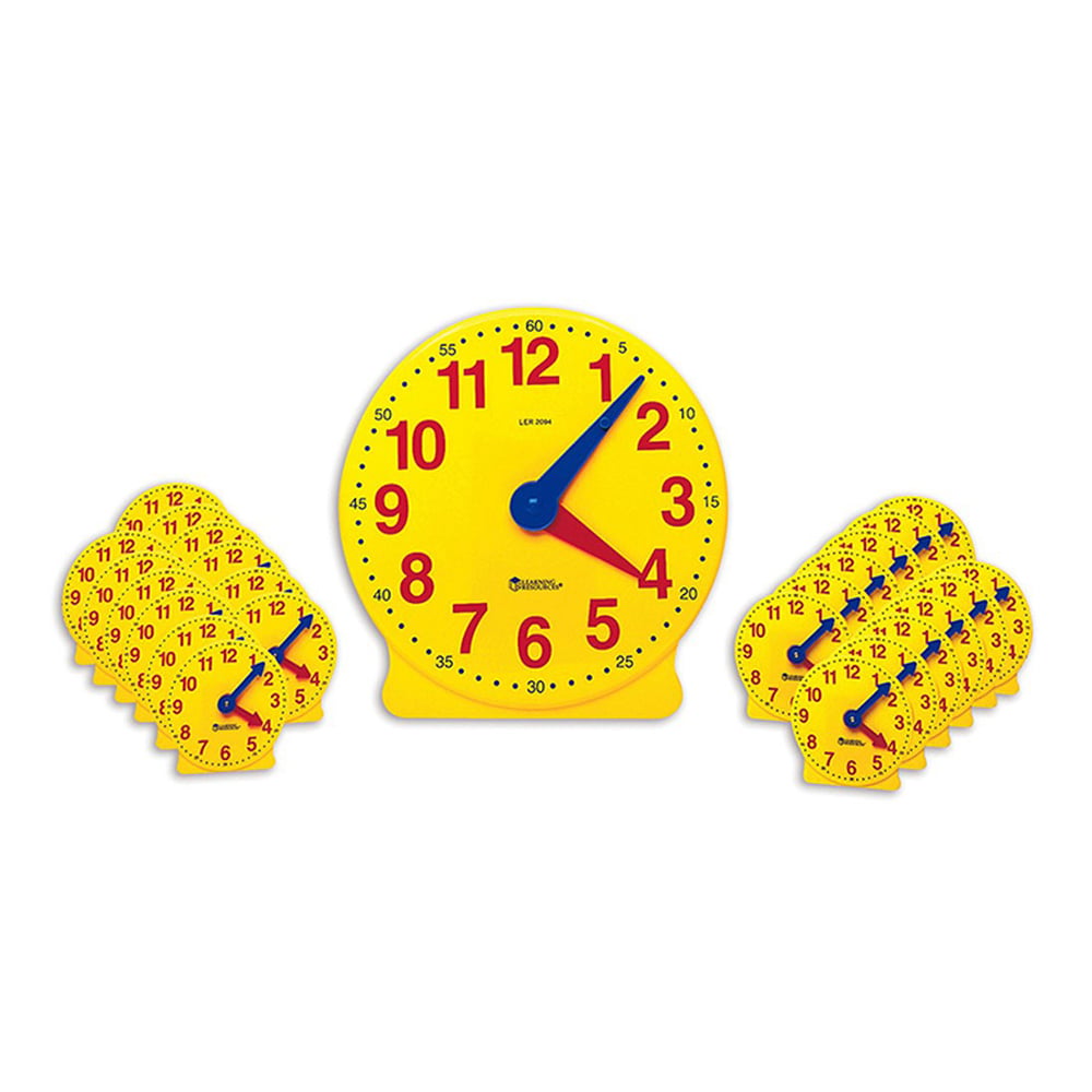 Learning Resources School Clock Set, 25 pcs