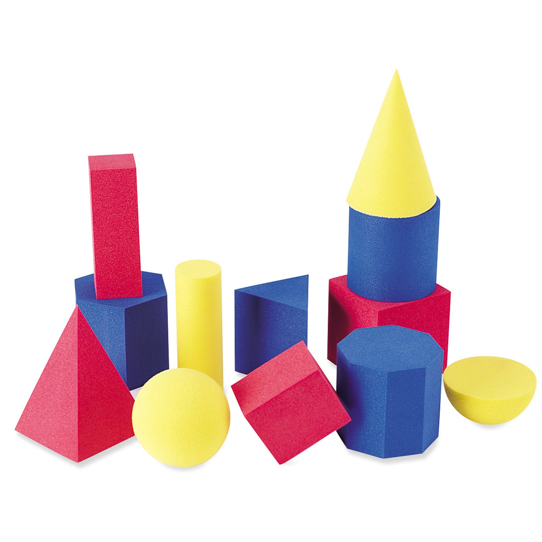 Learning Resources Geometric foam shapes, 12 pieces