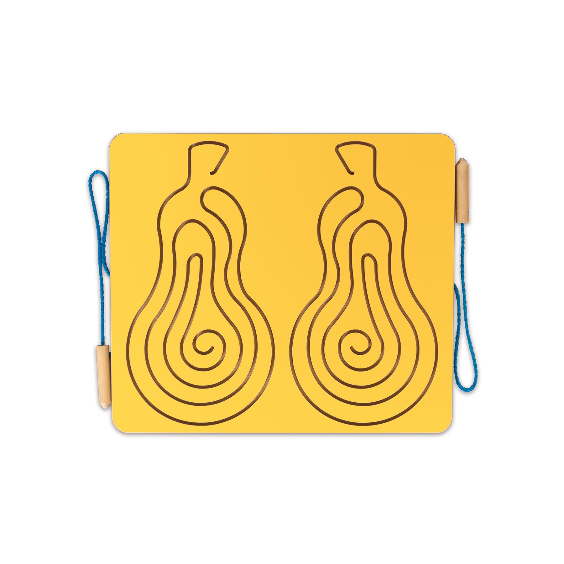 Nowa Szkola Manipulative Board for 2 Hands, Pear, 40 x 35 cm