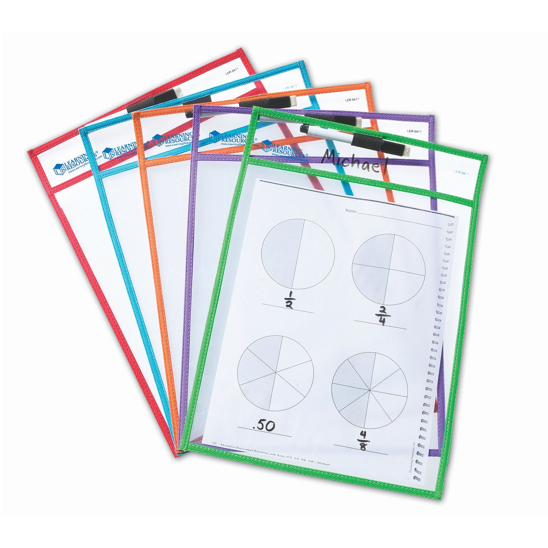 Learning Resources Reusable pockets