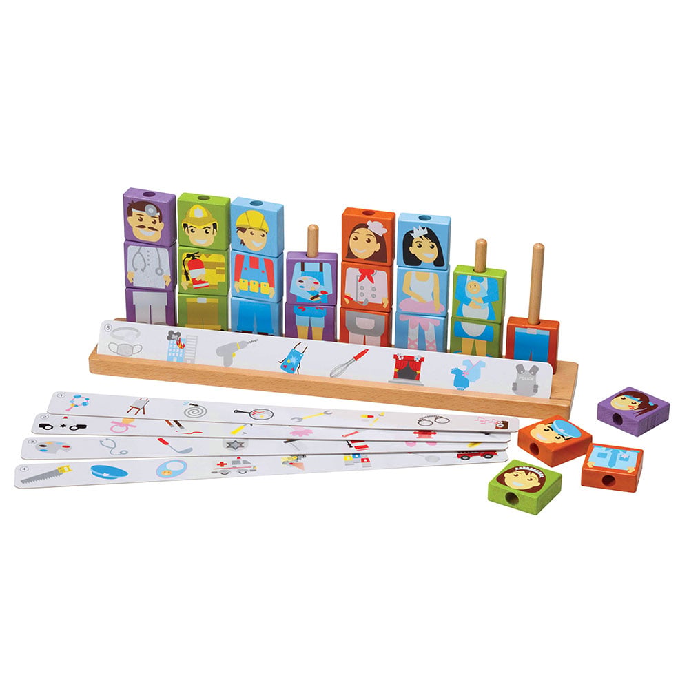 Nowa Szkola Game Professions, Wooden, 24 pcs