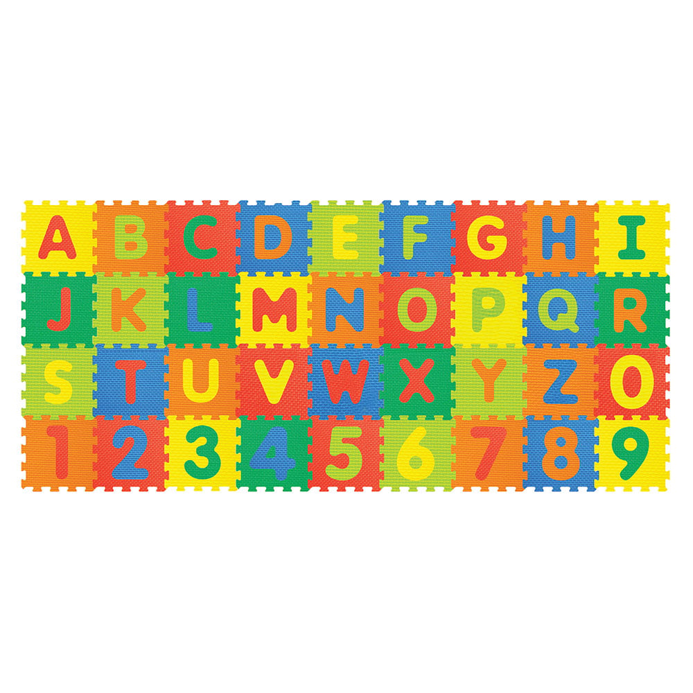 Nowa Szkola Puzzle soft floor, numbers and letters, 36 pcs