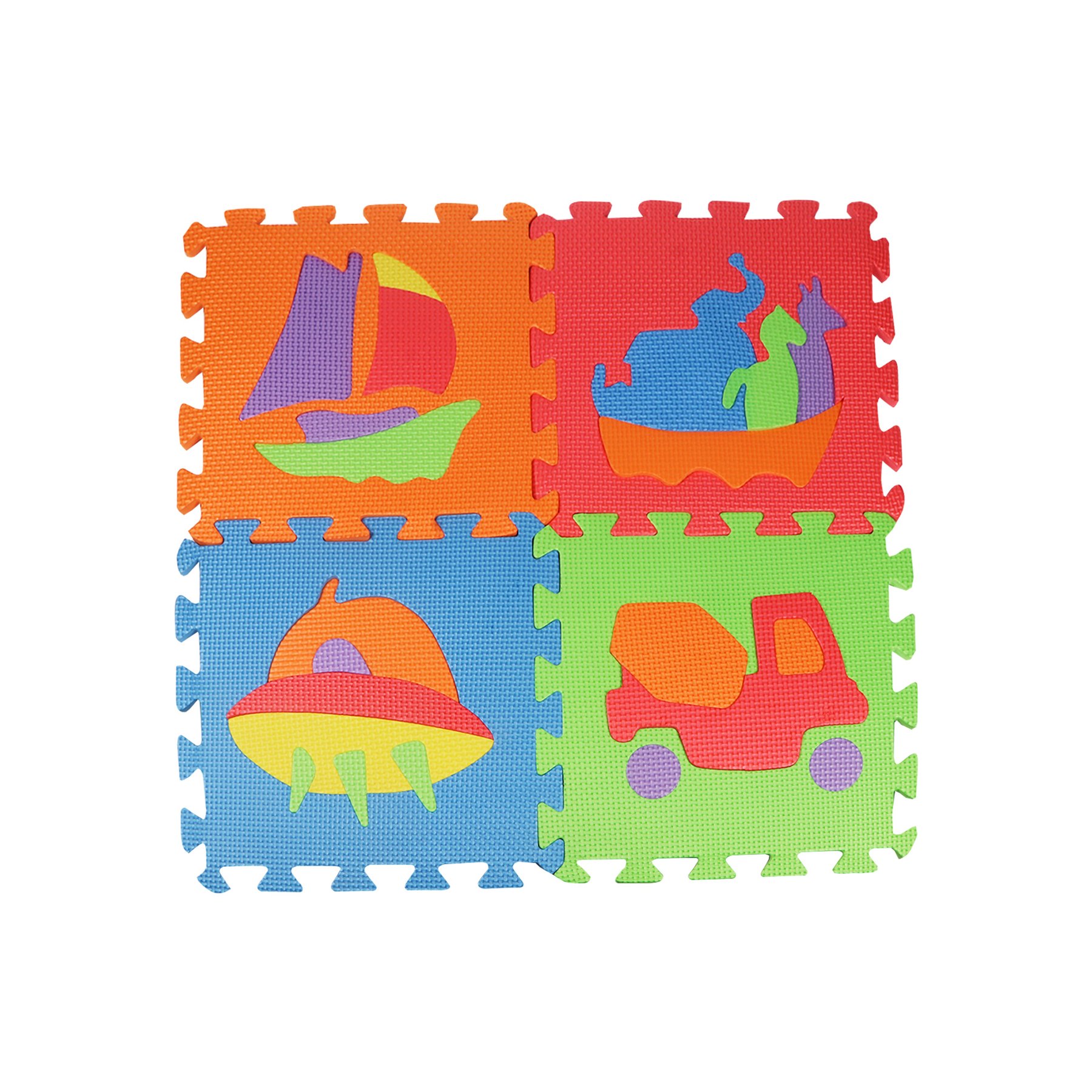 Puzzle Soft Mat, vehicles, 30 x 30 x 1 cm