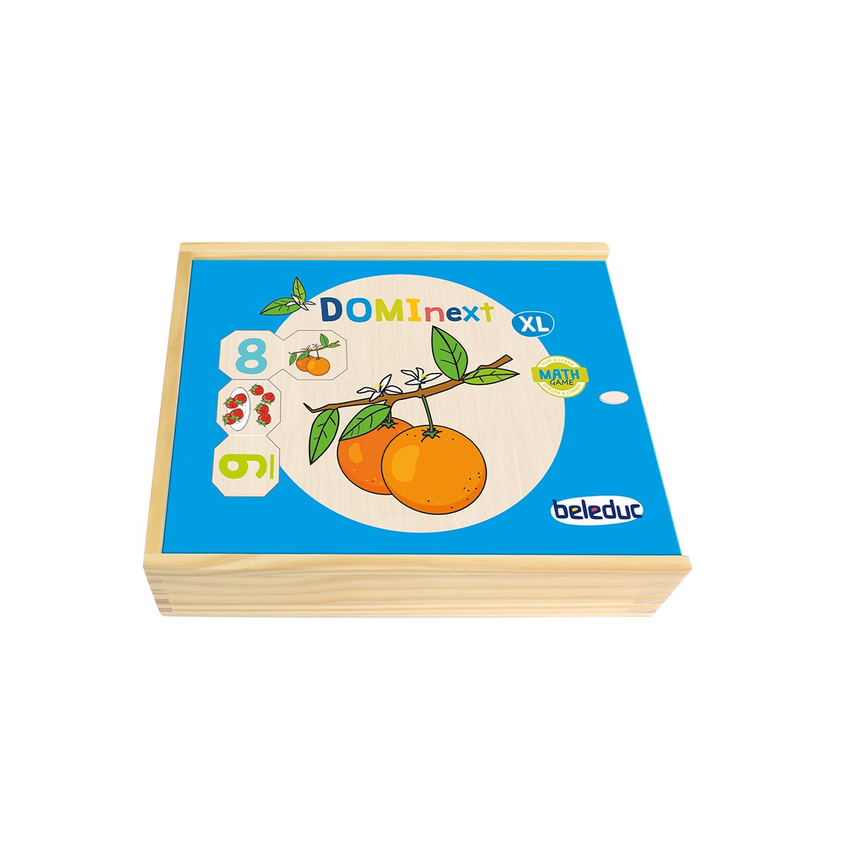 Beleduc Domino with Numbers and Quantities - Fruits and Vegetables