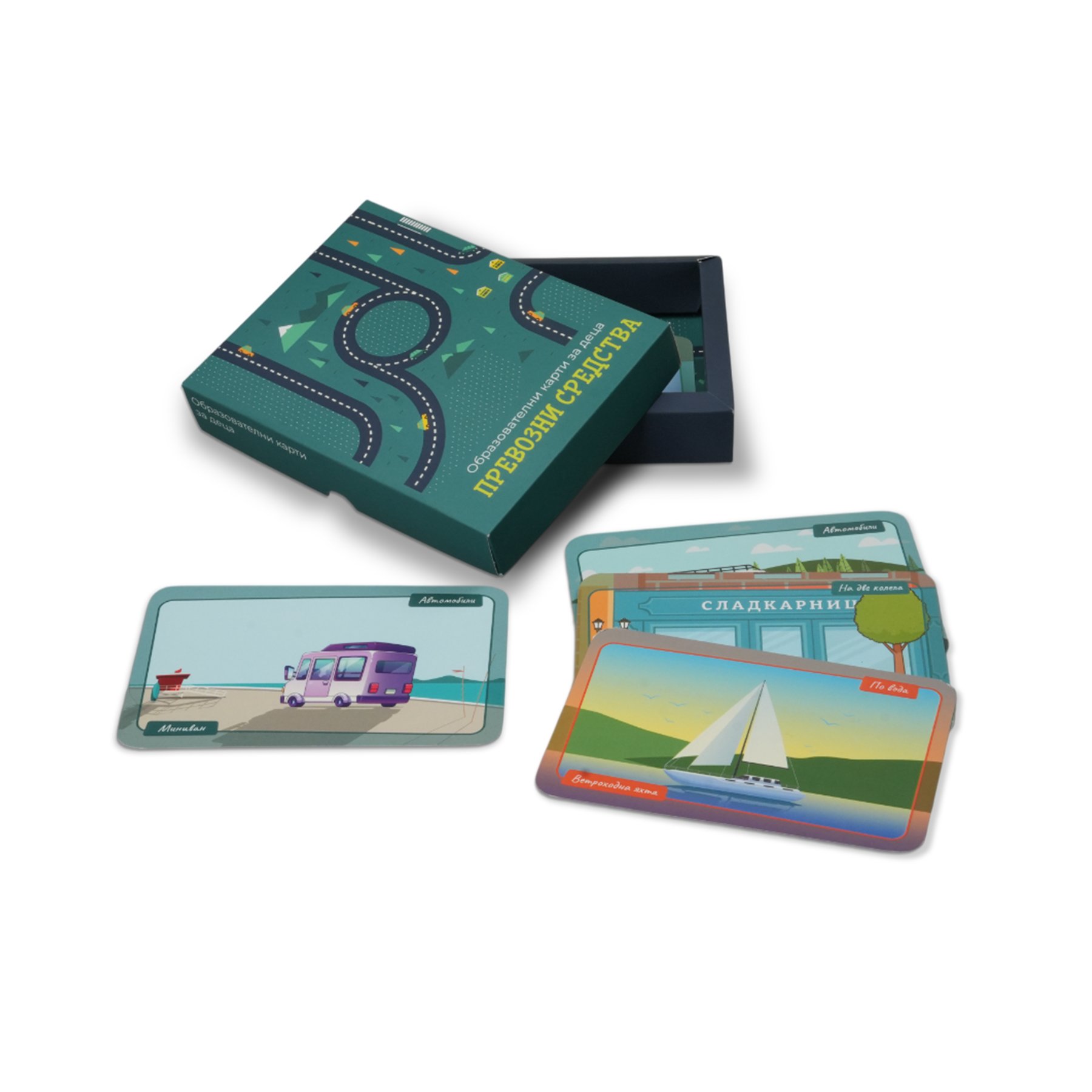 Office 1 Flash cards – Vehicles, 52 pcs