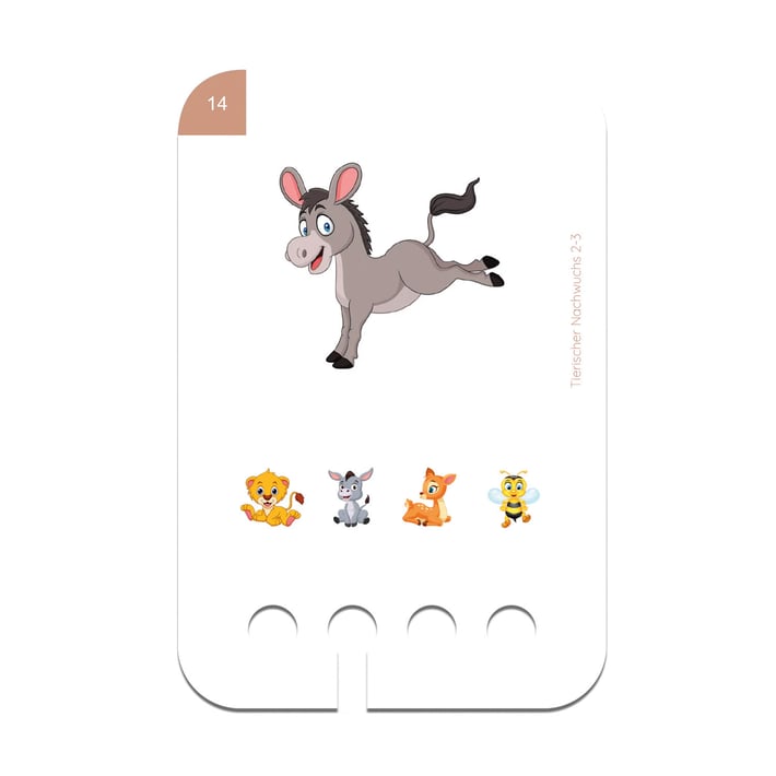 Educational Cards for Puncho Box – Baby Animals, 2–3 years