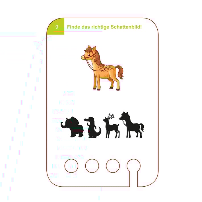 Educational Cards for Puncho Box – Match the Shadows, 3+ years