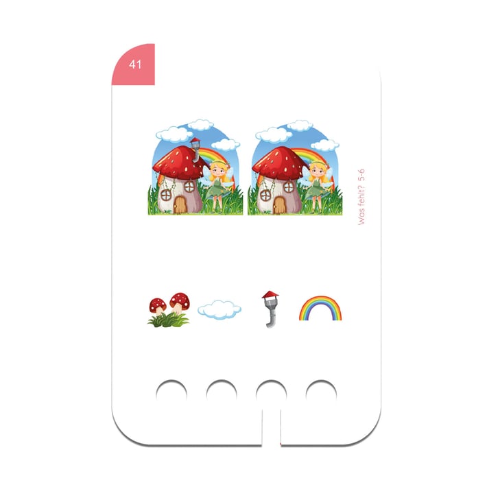 Образователни карти, за кутия Puncho - Открий разликите, 5-6 години