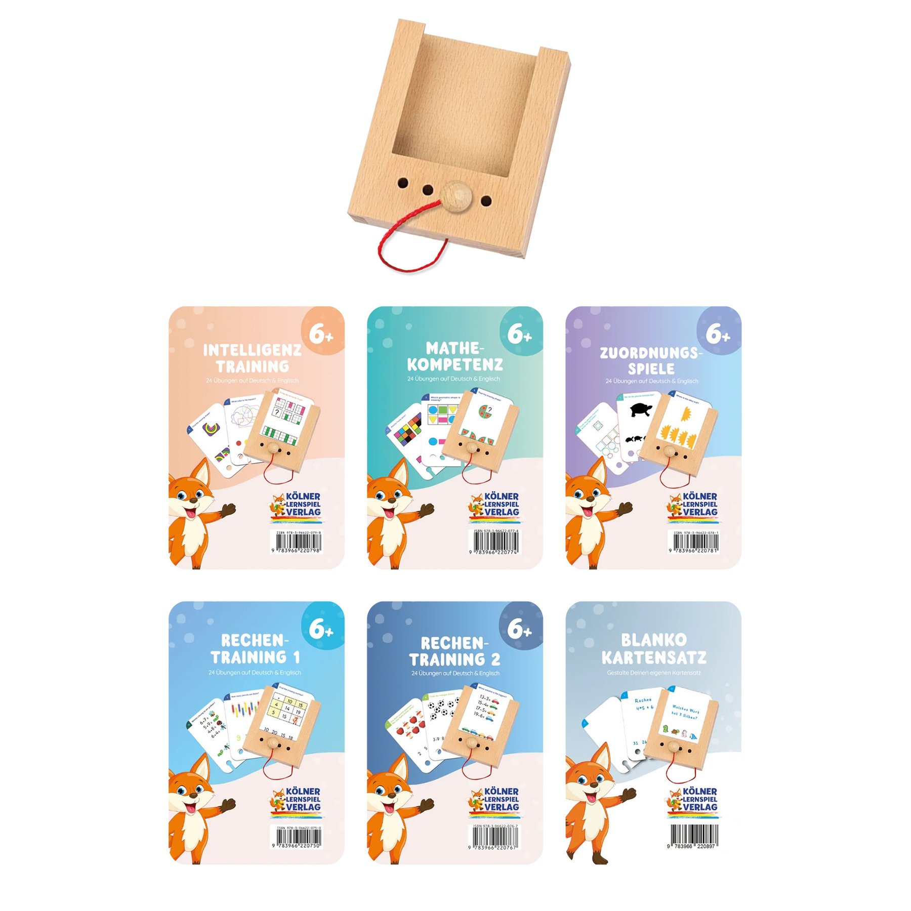 Puncho Starter Set – 6 Educational Card Sets, with box included, age 6+