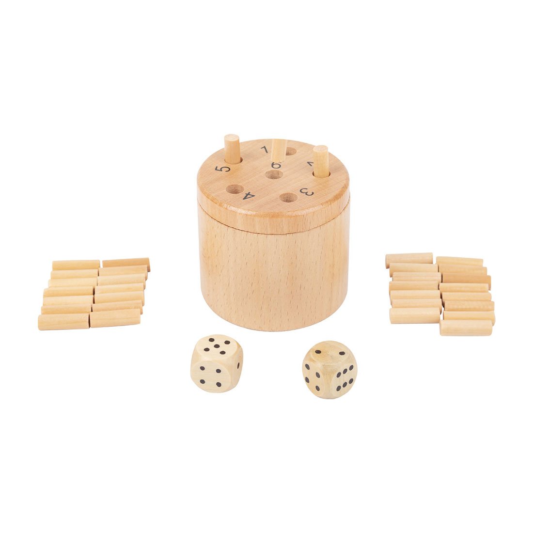 Small Foot Dice Game Super 6, wooden