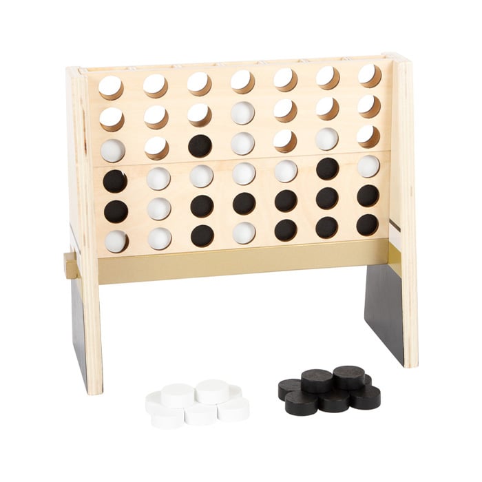 Small Foot Game Four in a row, wooden, gold edition
