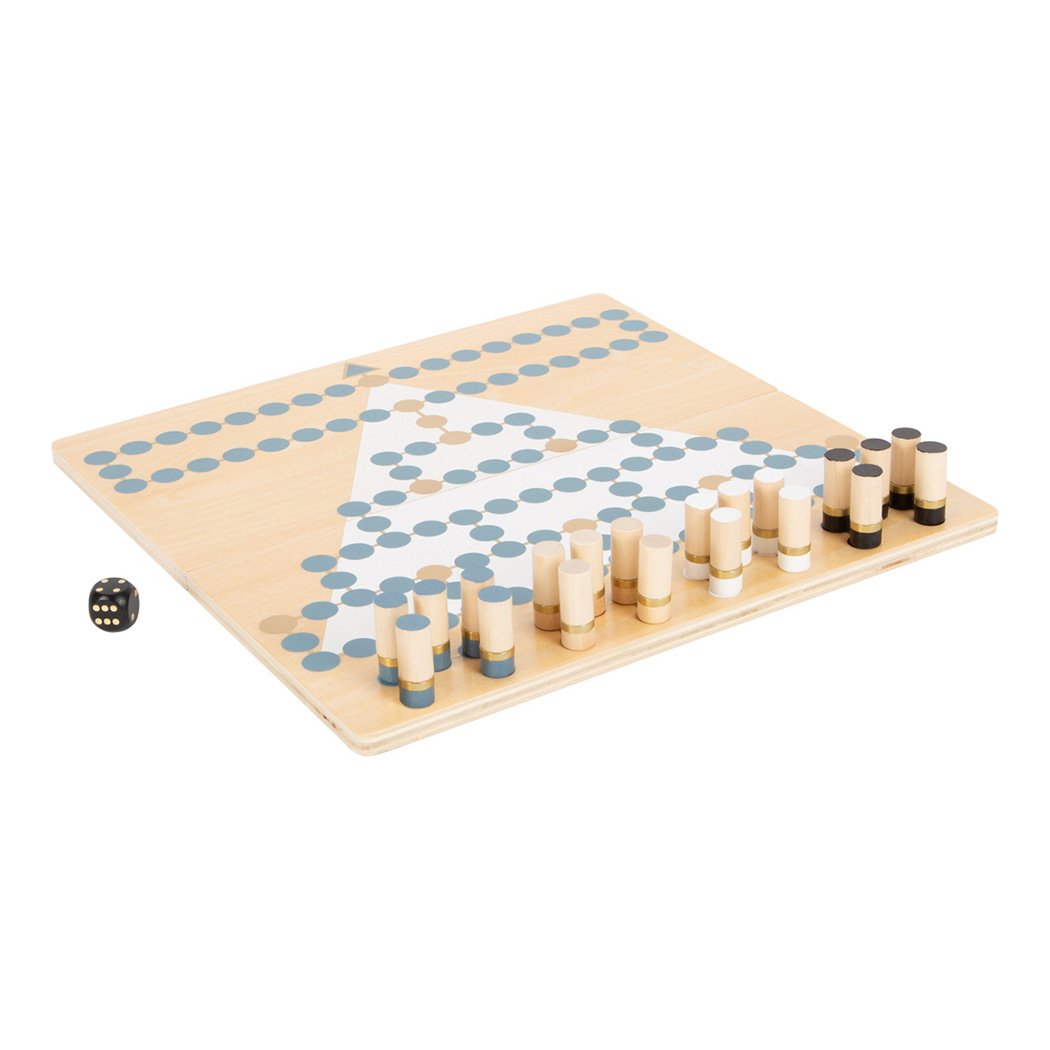 Small Foot Games Barricade and Halma, golden edition