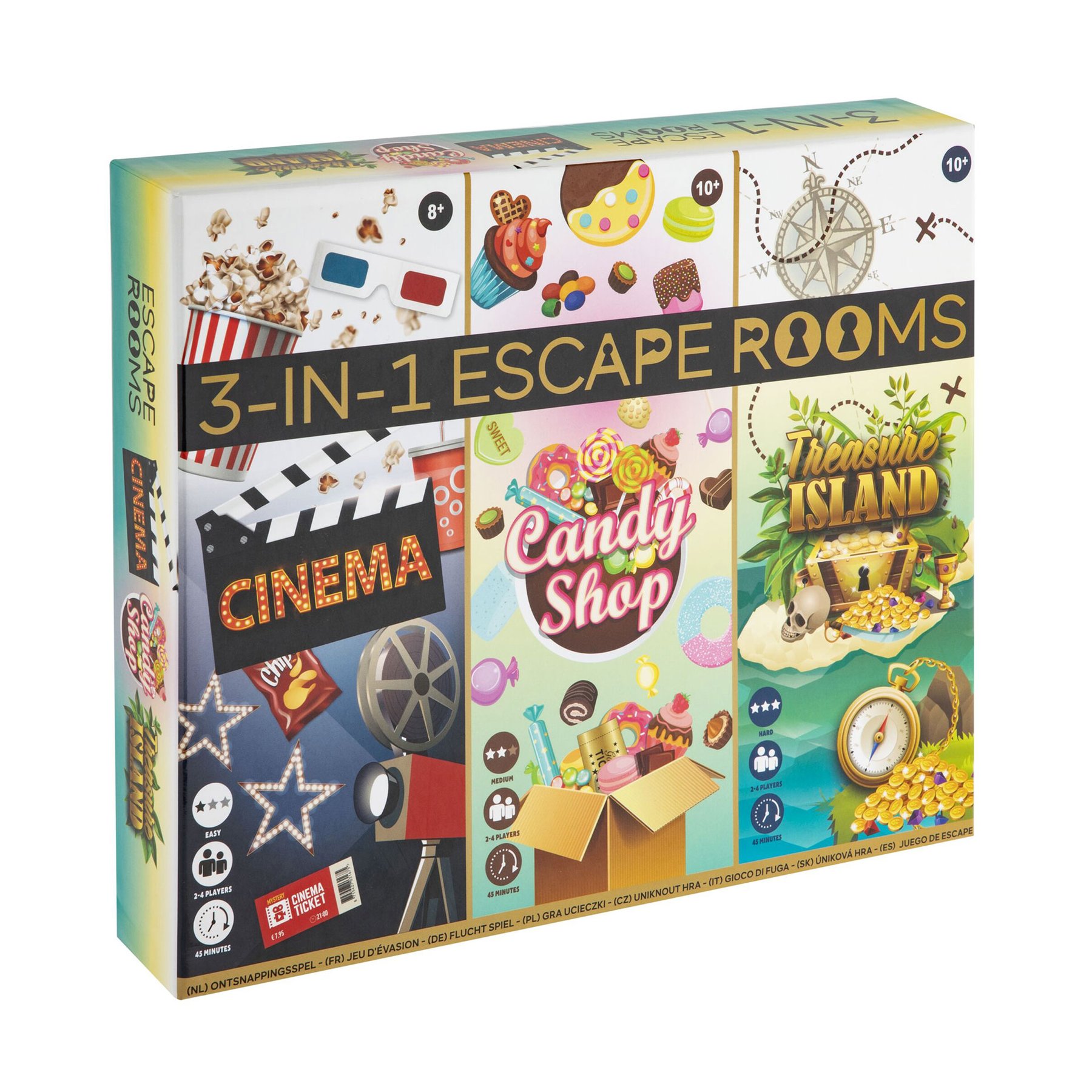 Moxy Escape Room game, 3-in-1