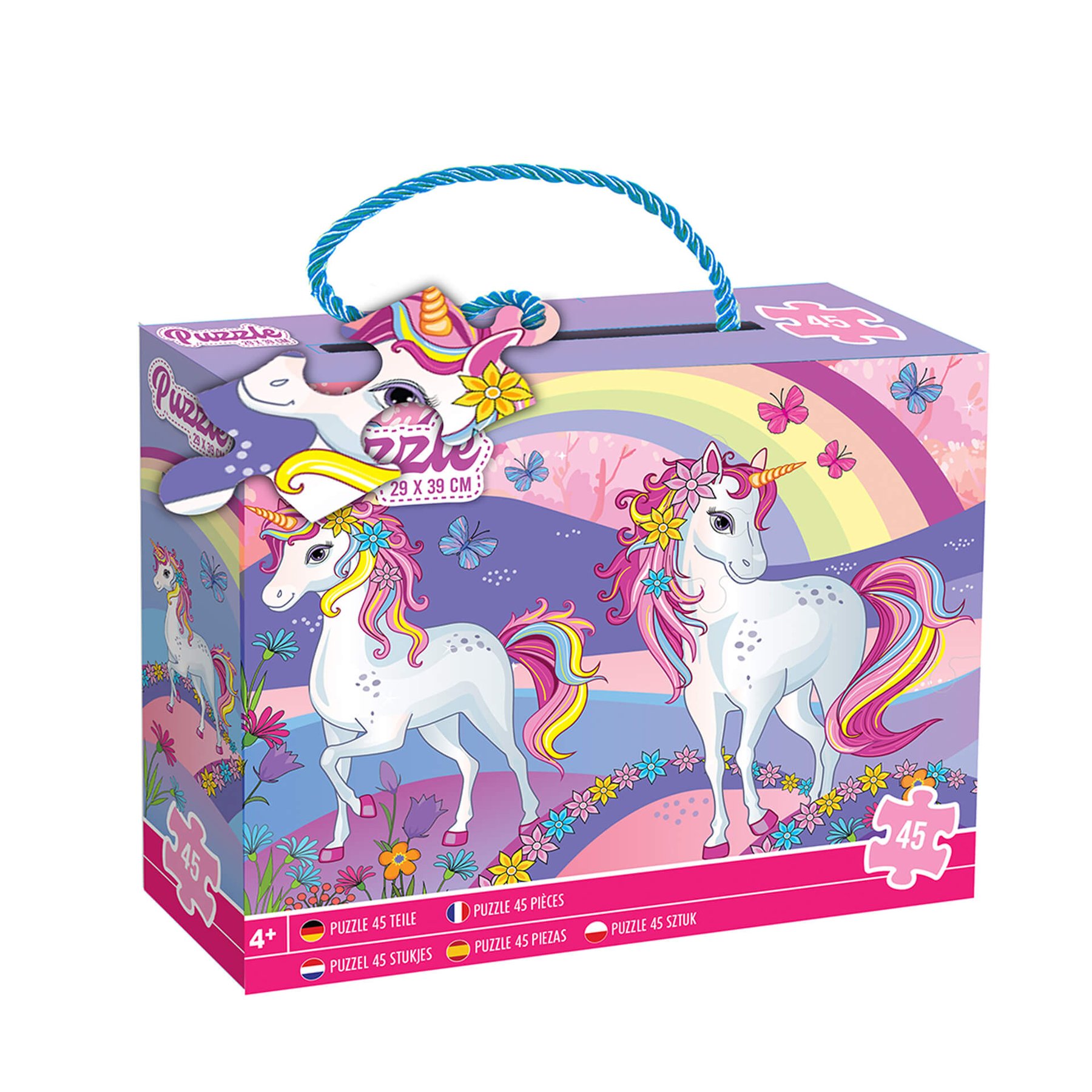 Moxy Puzzle for girls Unicorn, 39 x 29 cm, 45 pcs