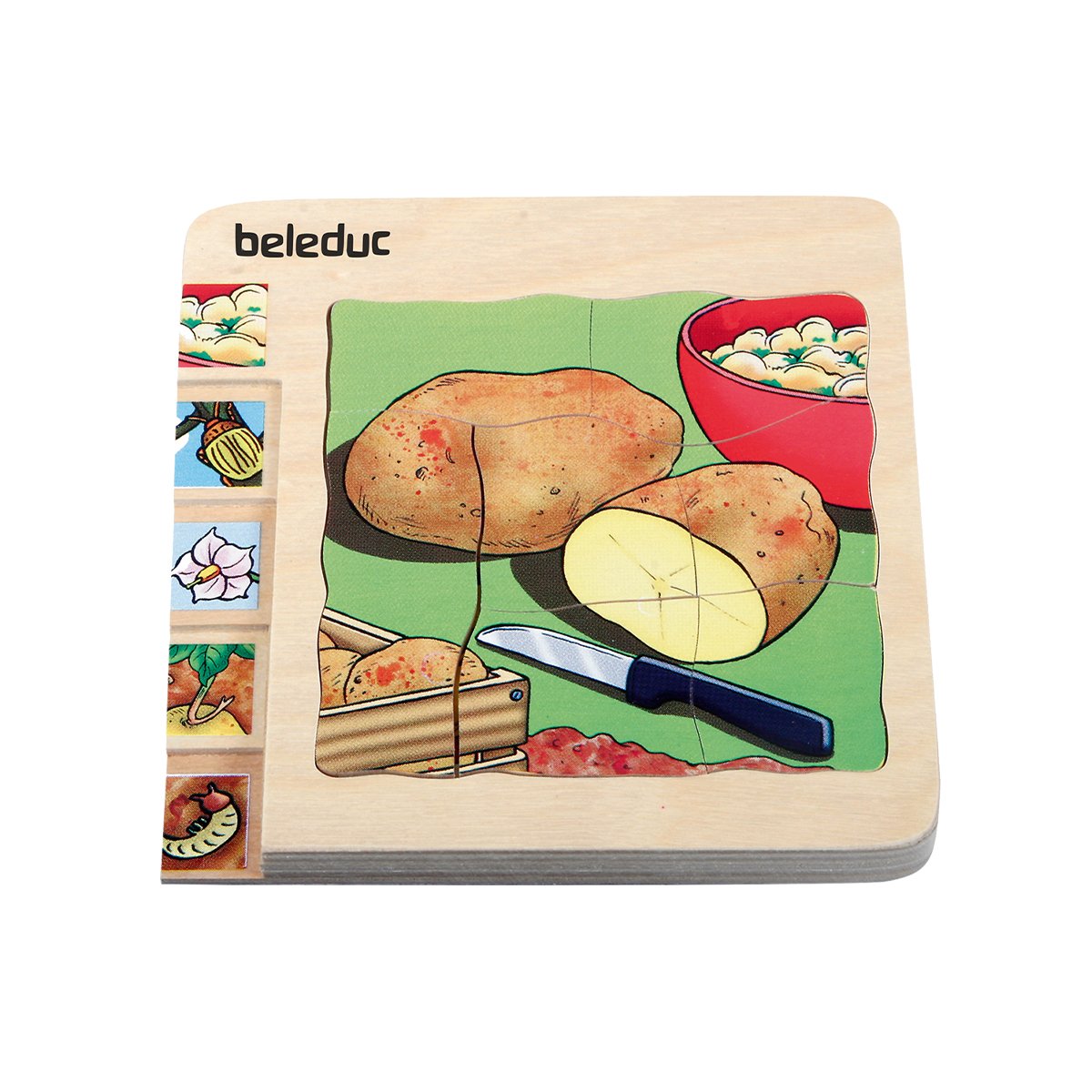 Beleduc Puzzle Potato, layered, wooden