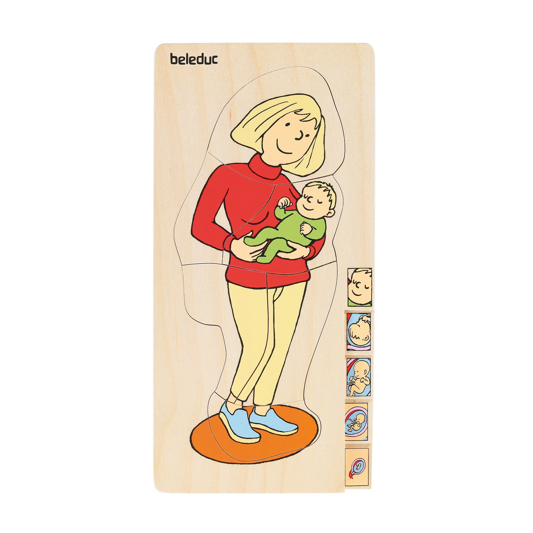 Beleduc Layer puzzle Mother, wooden