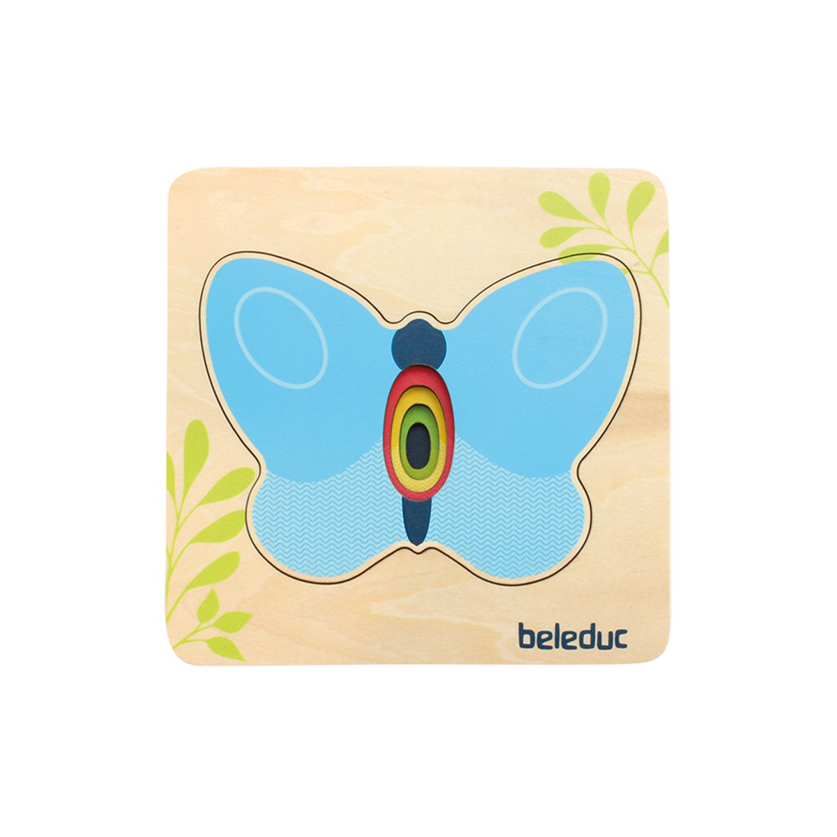 Beleduc Layer Puzzle Butterfly, wooden