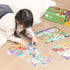 Deli Puzzle - Dinosaur Family Genius, in suitcase, 89 pcs