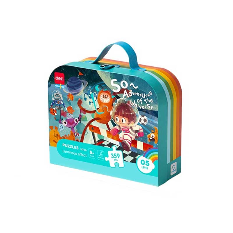 Deli Puzzle – Adventures of the Universe Genius, suitcase, 359 pieces