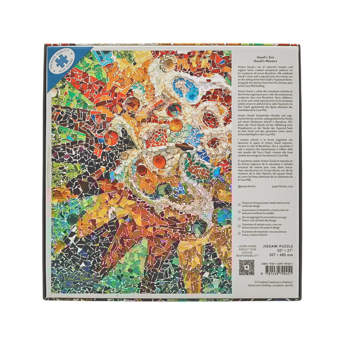 Paperblanks Пъзел Gaudi's Sun, 1000 части