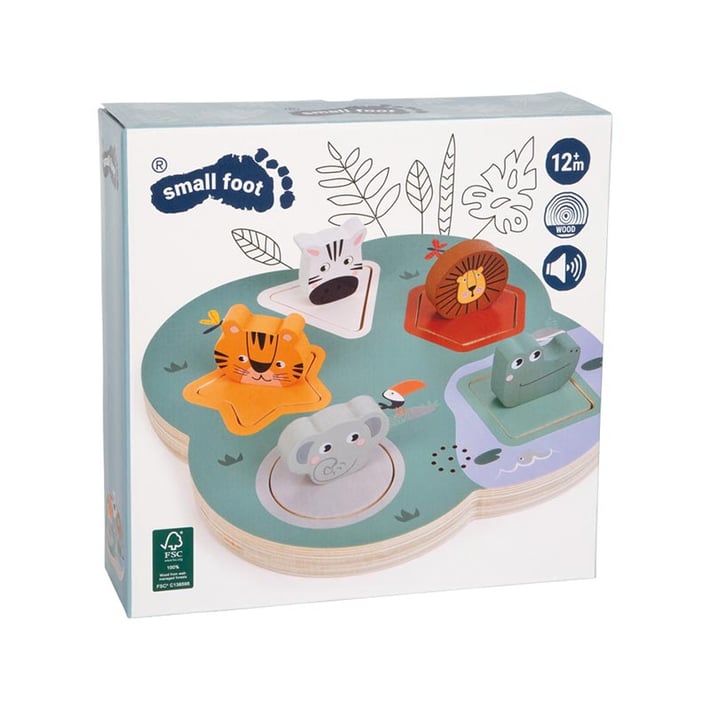 Small Foot 3D Пъзел Сафари, със звуци на животни