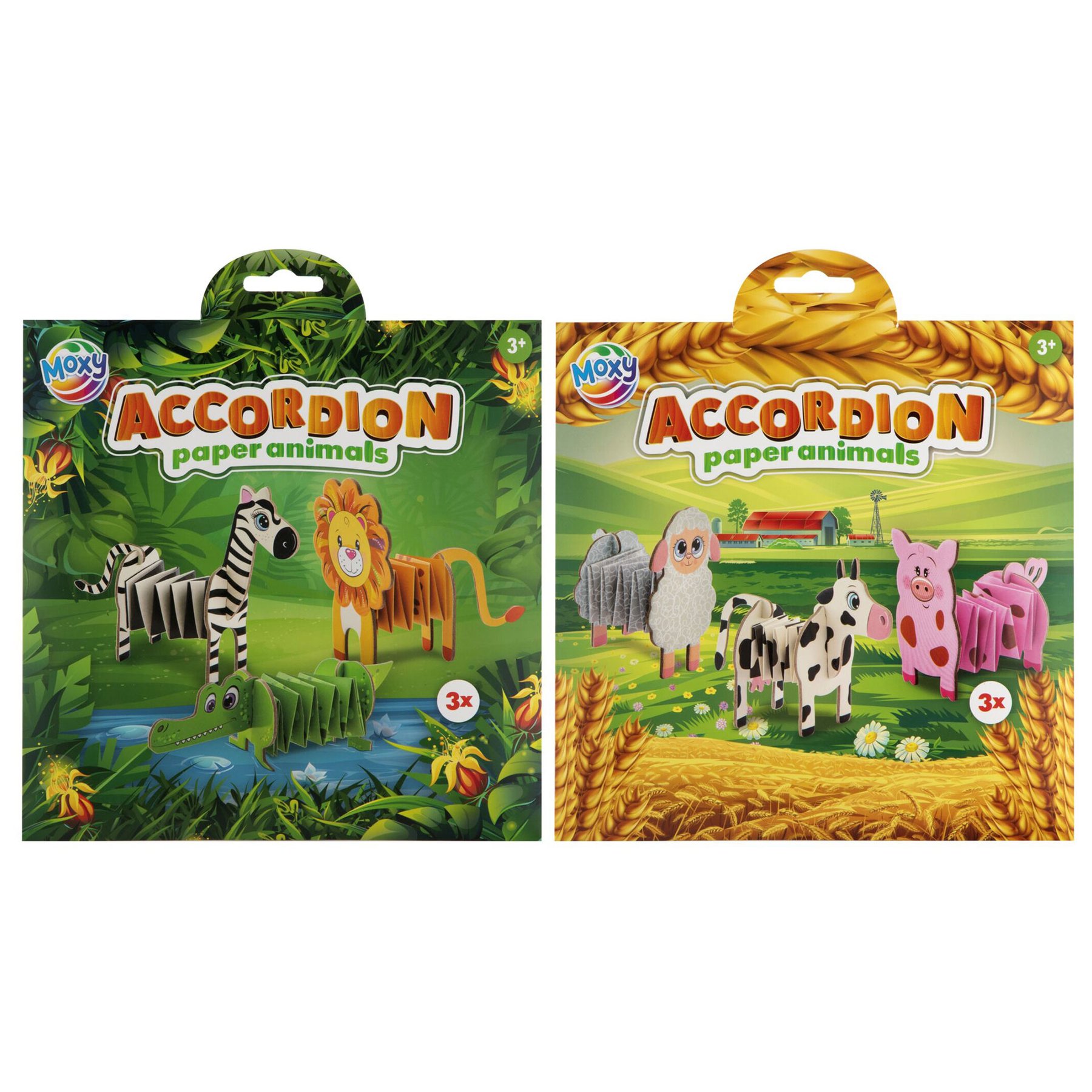 Moxy Make-your-own paper animals kit, assorted, 48 pcs