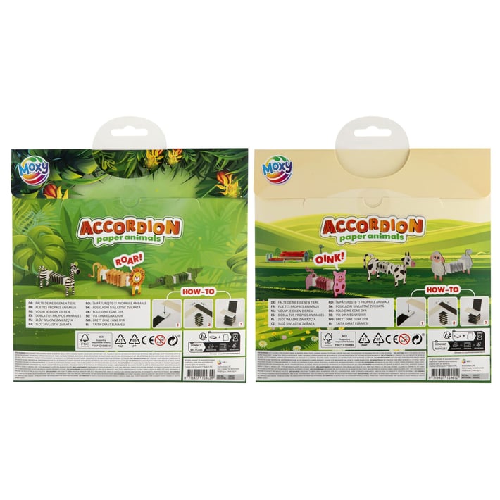 Moxy Make-your-own paper animals kit, assorted, 48 pcs