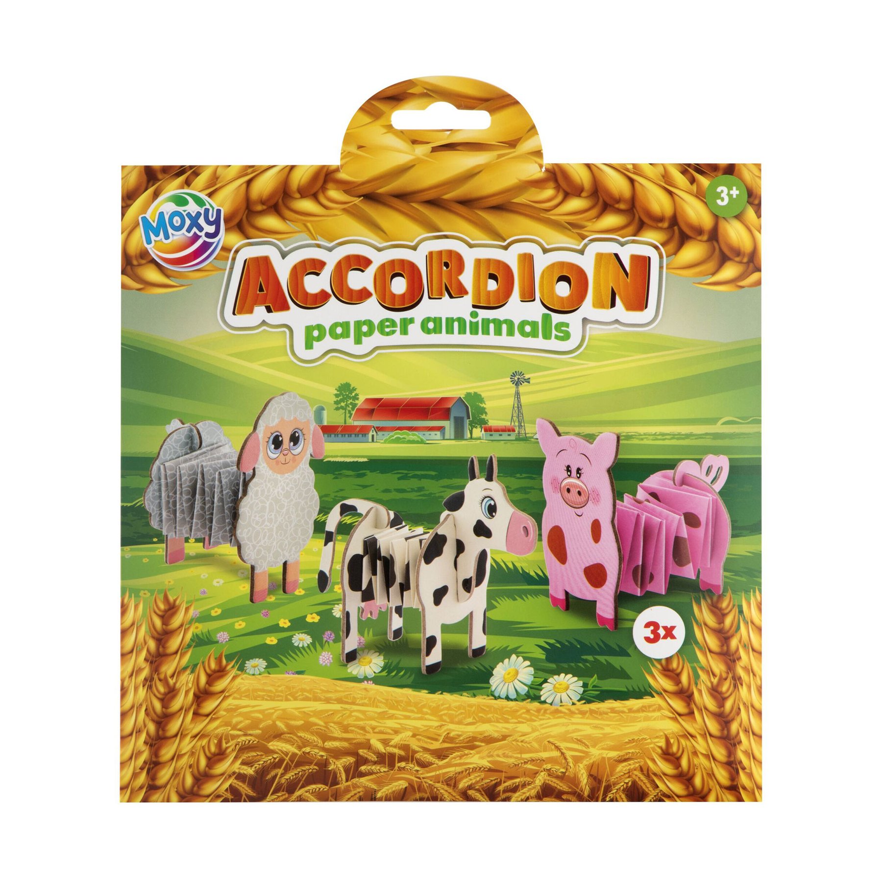 Moxy Make-your-own farm animals from paper kit