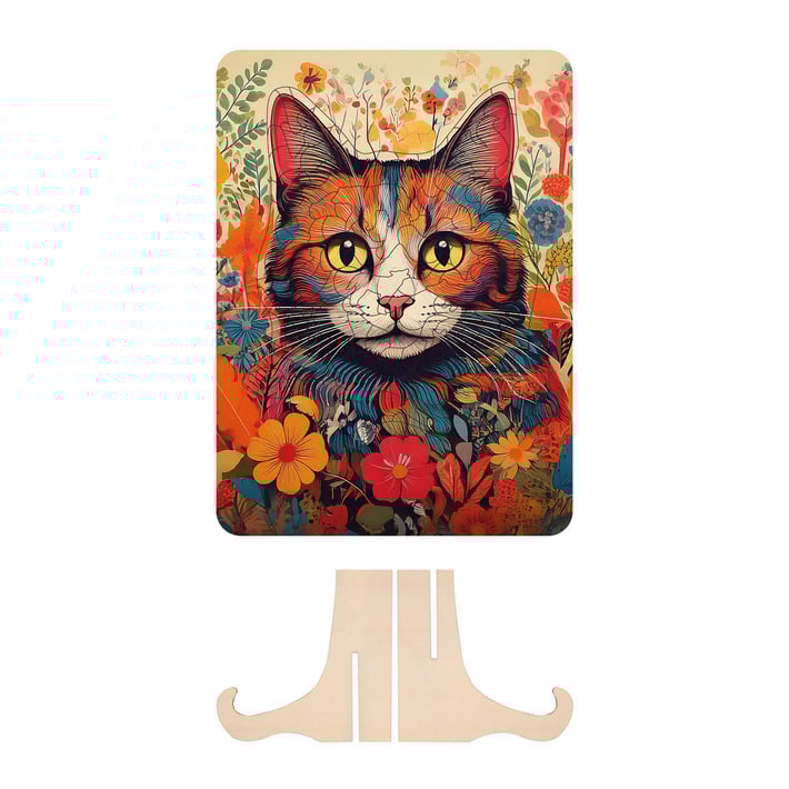 Moxy Пъзел Котка, уникални форми, дървен, 130 части