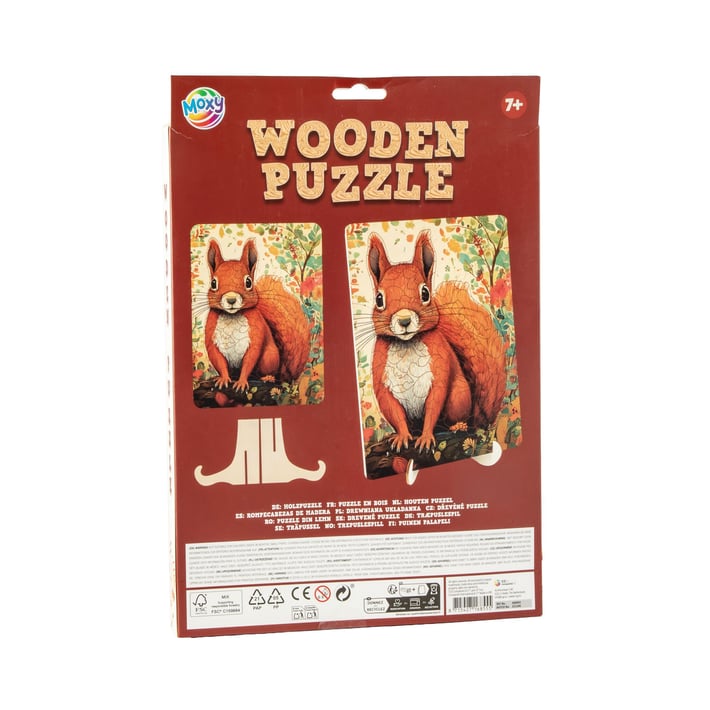 Moxy Пъзел Катерица, уникални форми, дървен, 130 части