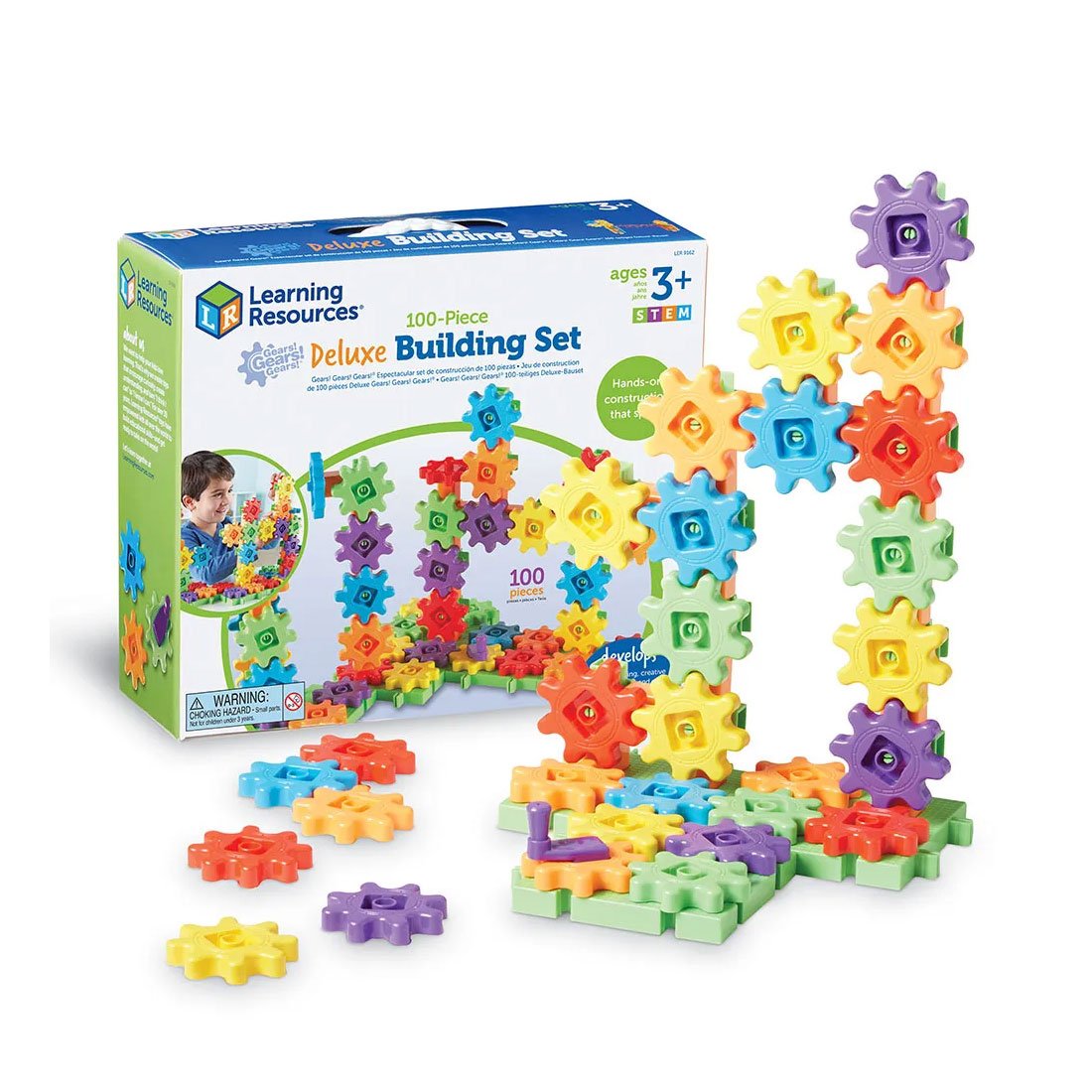 Learning Resources Construction set with gears, 100 pcs
