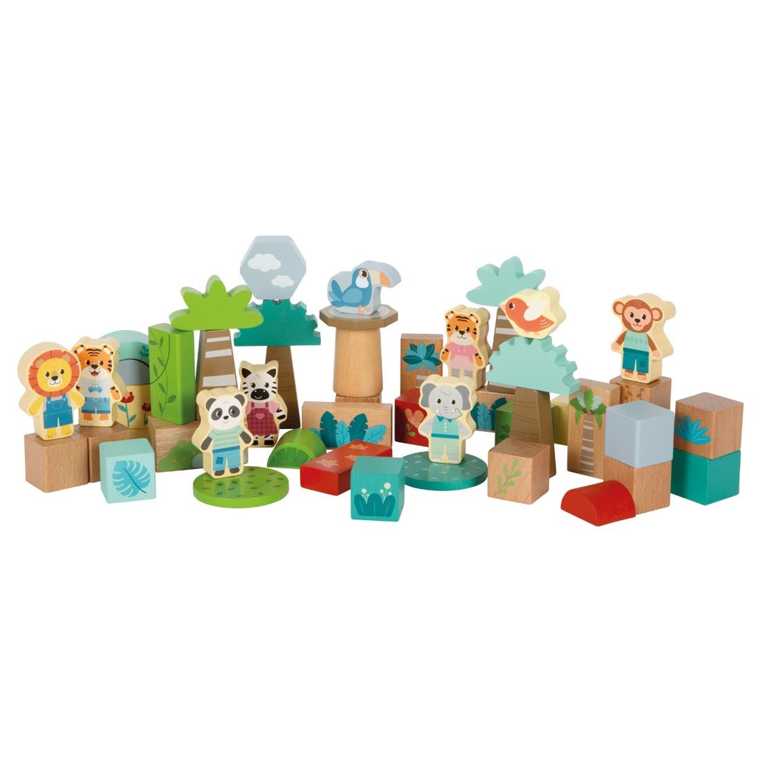 Small Foot Construction Set Jungle, wooden