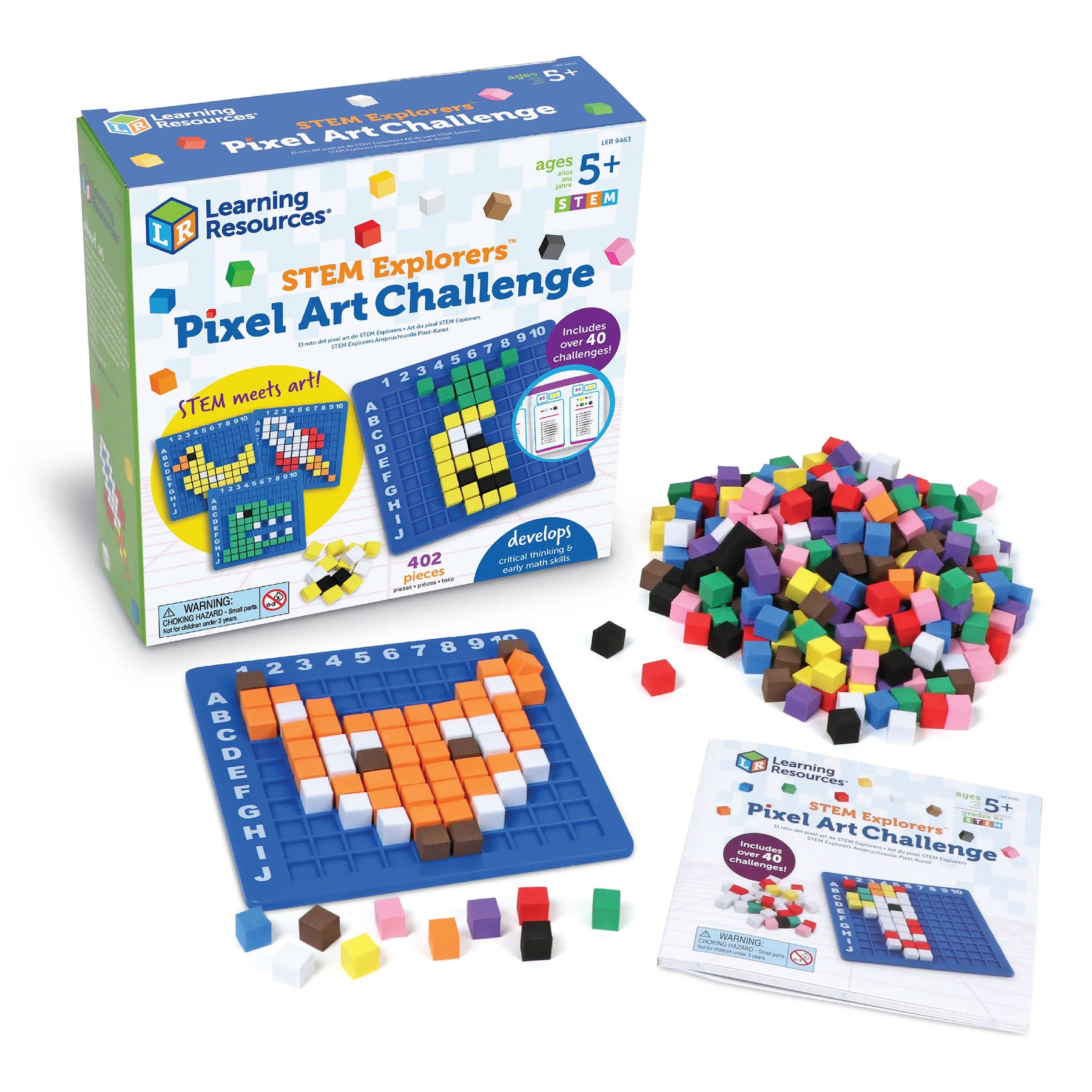 Learning Resources Pixel Mosaic, 402 pieces