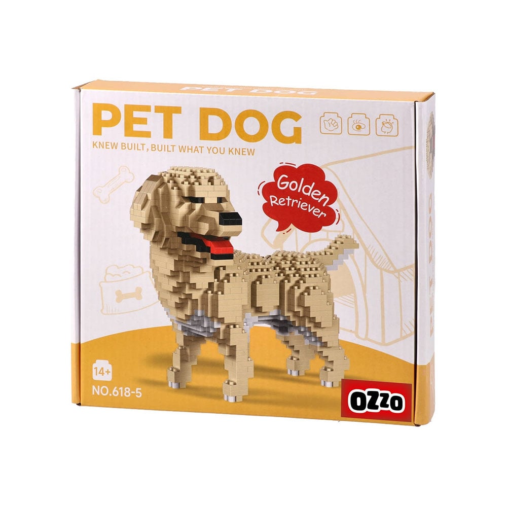 Ozzo Golden Retriever Construction Set, 72 pcs