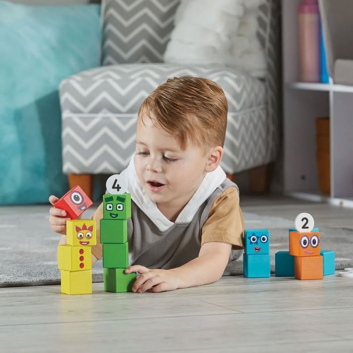 Learning Resources Комплект дървени кубчета Numberblocks, от 1 до 5