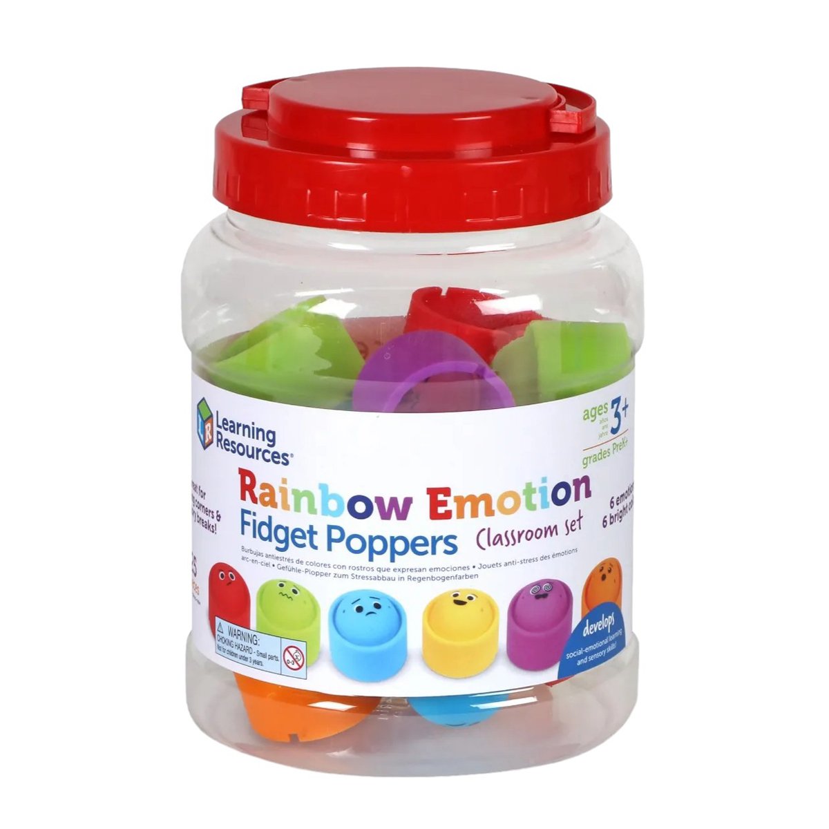 Learning Resources Pop-It Set - Emotions, 24 pieces