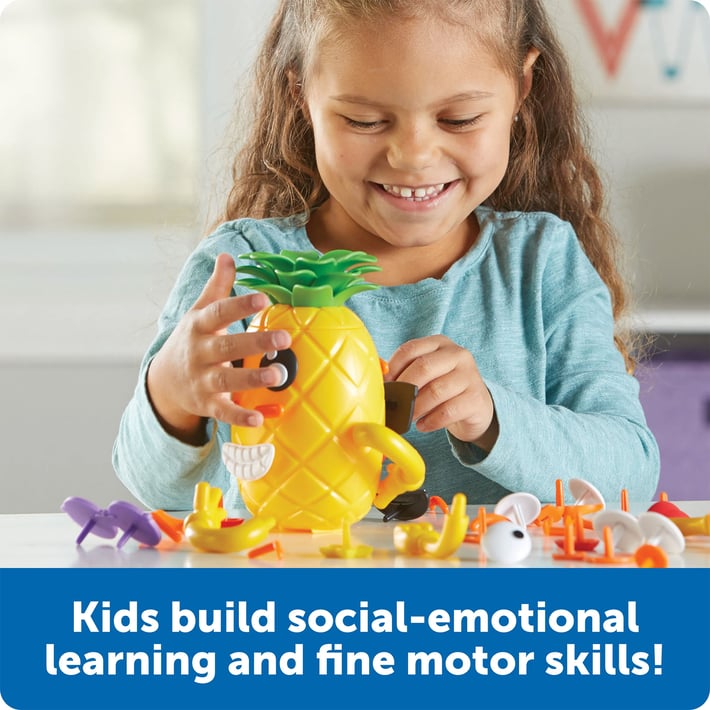 Learning Resources Играчка Ананас, емоции, голям комплект