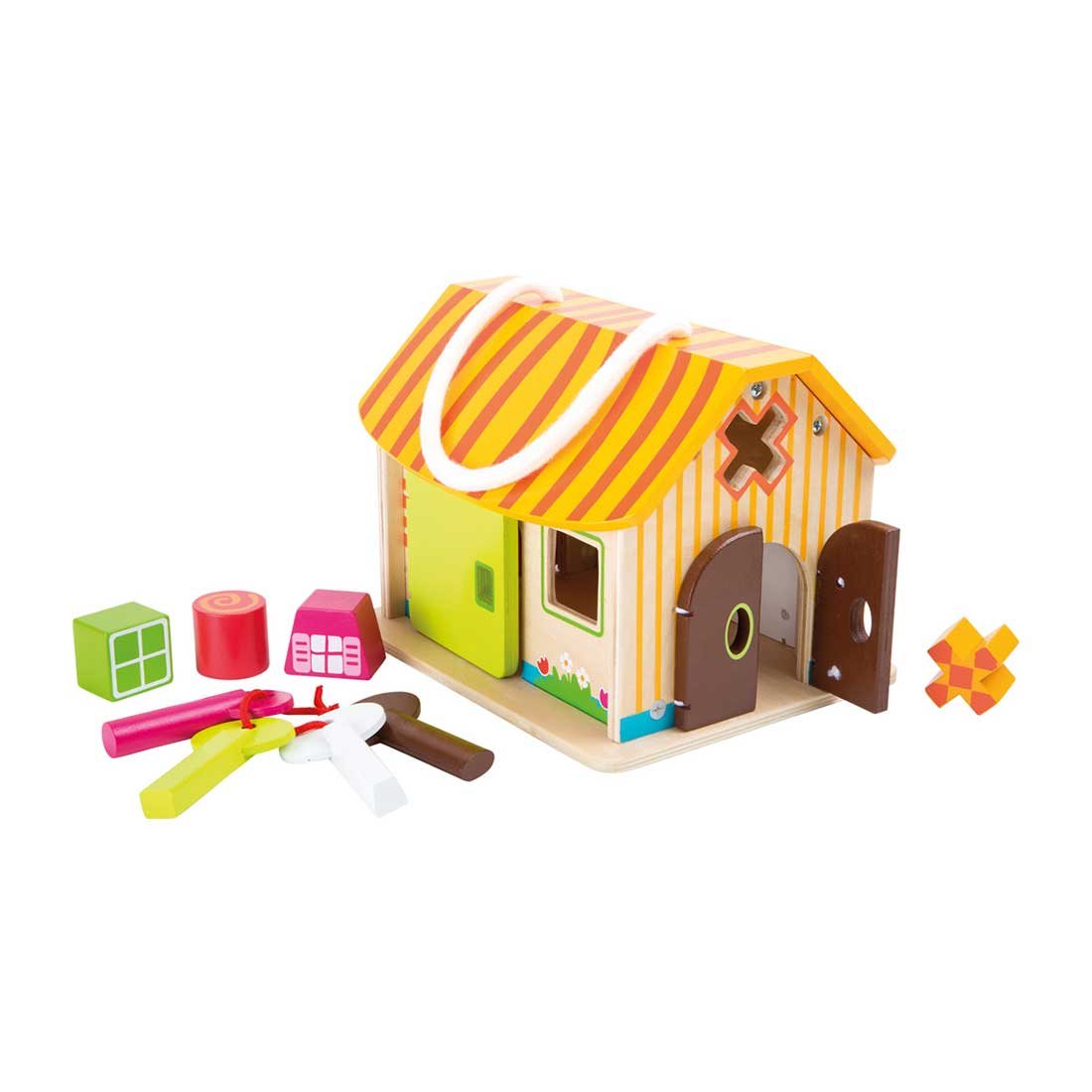 Small Foot Activity House, wooden, 20 x 16 x 15 cm