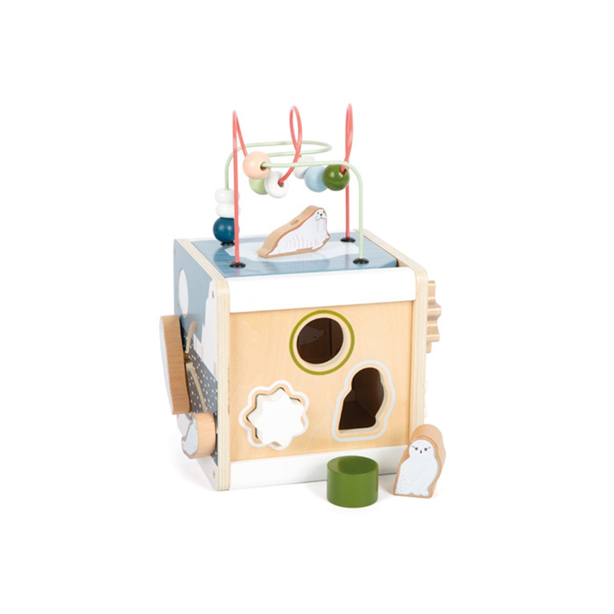 Small Foot Cube Arctica, didactic, wooden, 18 x 15 x 25 cm