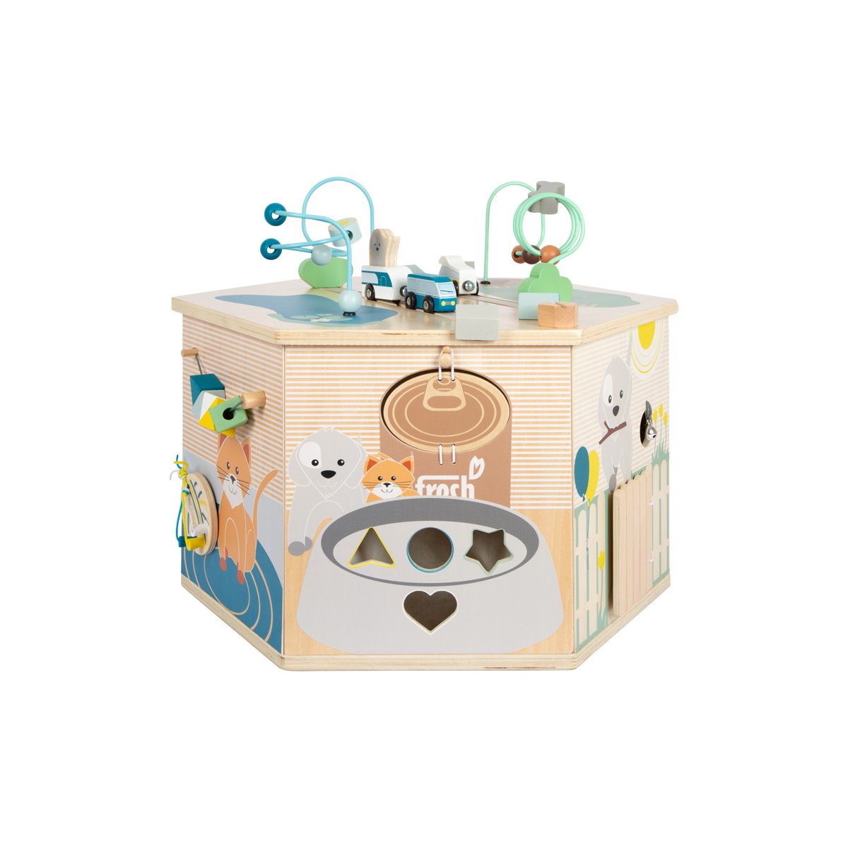 Small Foot Cube, didactic, with pets, XXL, 57 x 50 x 43 cm