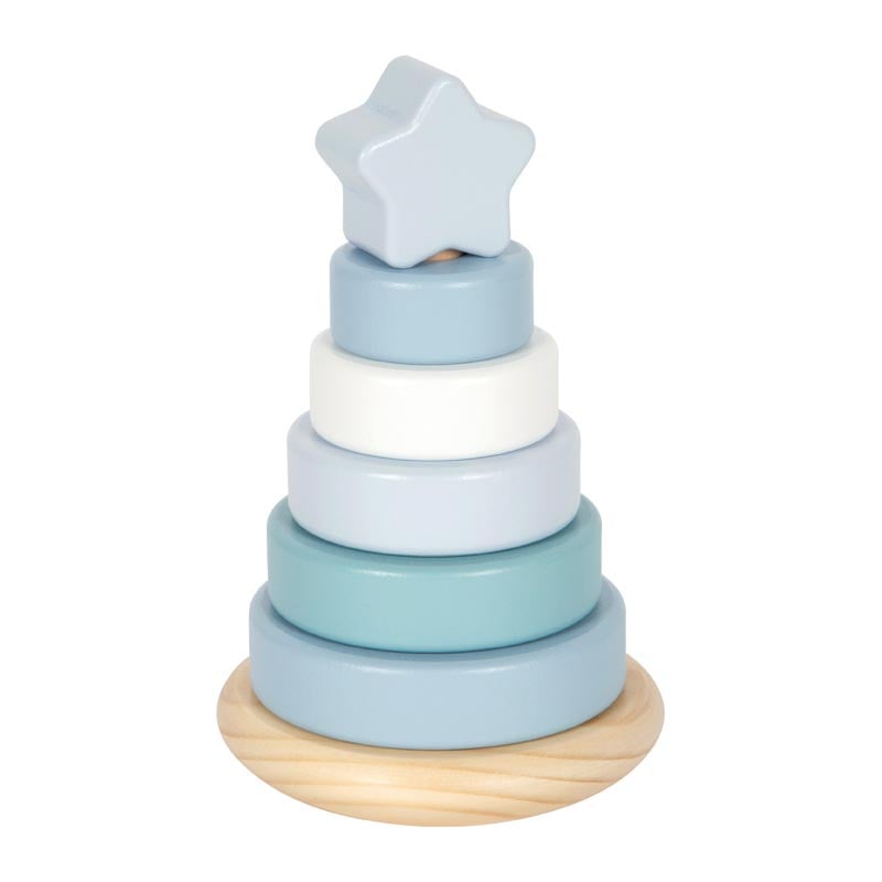 Small Foot Stacking Tower, pastel blue