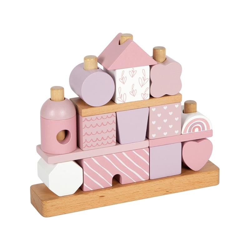 Small Foot Stacking House, pastel pink