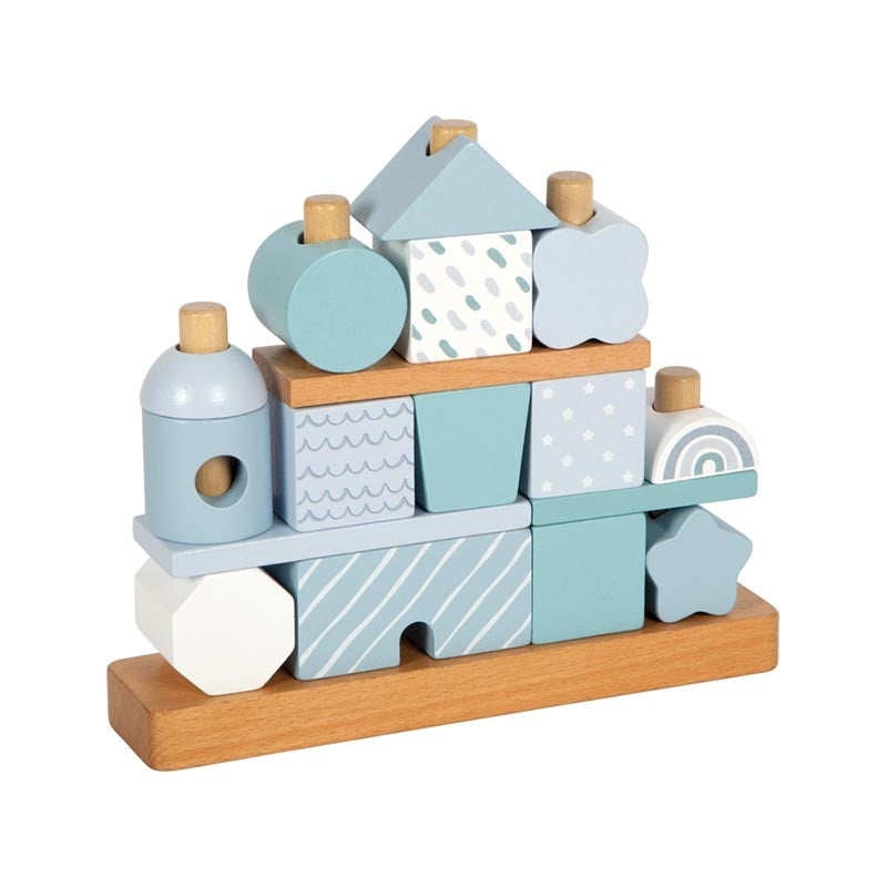 Small Foot Stacking House, pastel blue